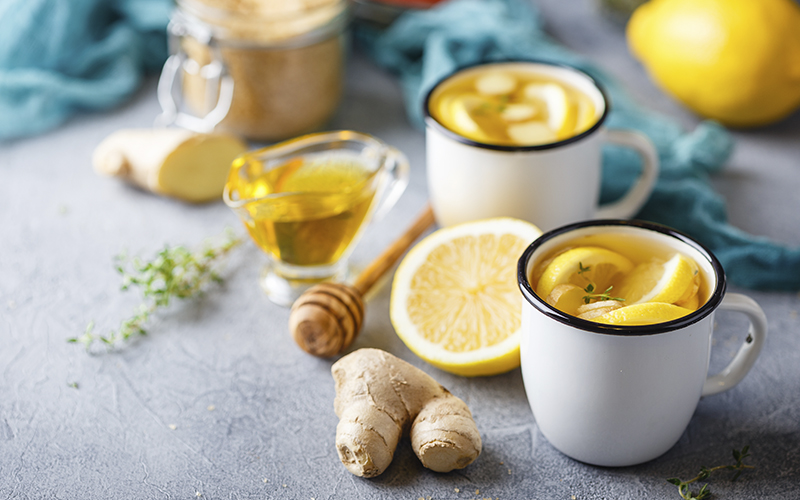 infusion au gingembre et citron