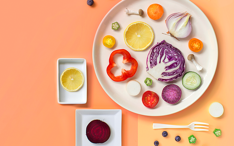assiette de légumes