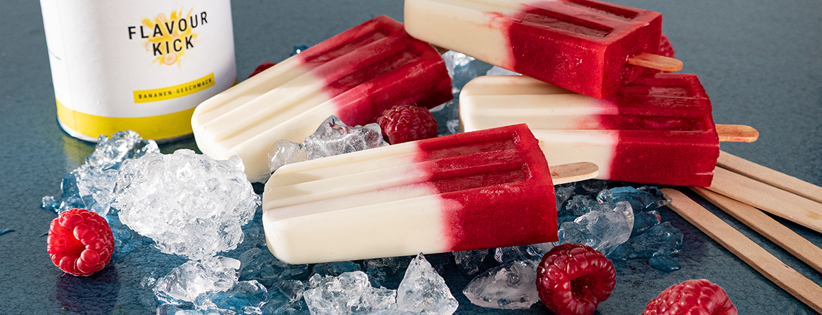 Bâtonnets banane framboise