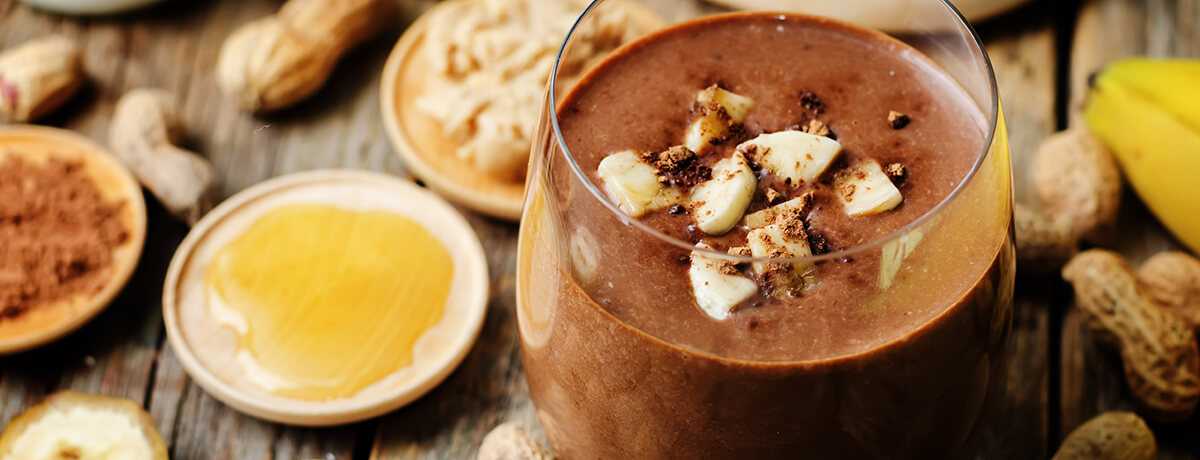 Chocolade-pindakaas frappuccino recept