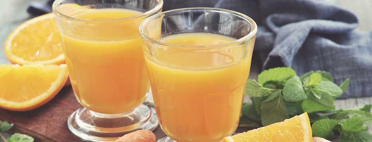 Möhren Orangen Drink