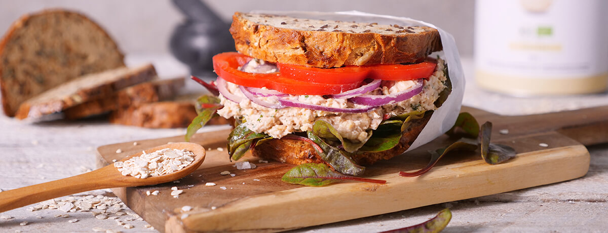 Protein Sandwich met tonijn