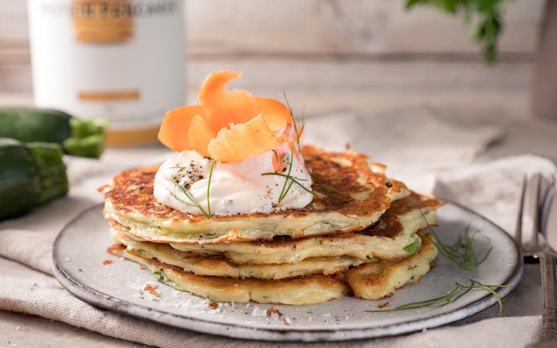 Protein Zucchini Pancakes