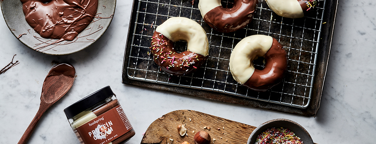 Nuestro consejo Donuts al horno rellenos de mermelada de frambuesa con chía