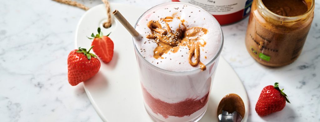 Erdbeer-Bananen-Shake | Rezept für cremigen Proteinshake