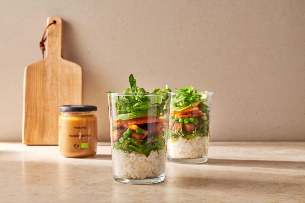 Sushi Salat im Glas