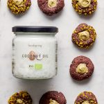 Thumbprint cookies à la pistache