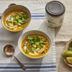 Soupe aux carottes grillées au four, gingembre et citronnelle