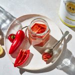 Salsa al peperoncino dolce (ricca di proteine e povera di zuccheri)