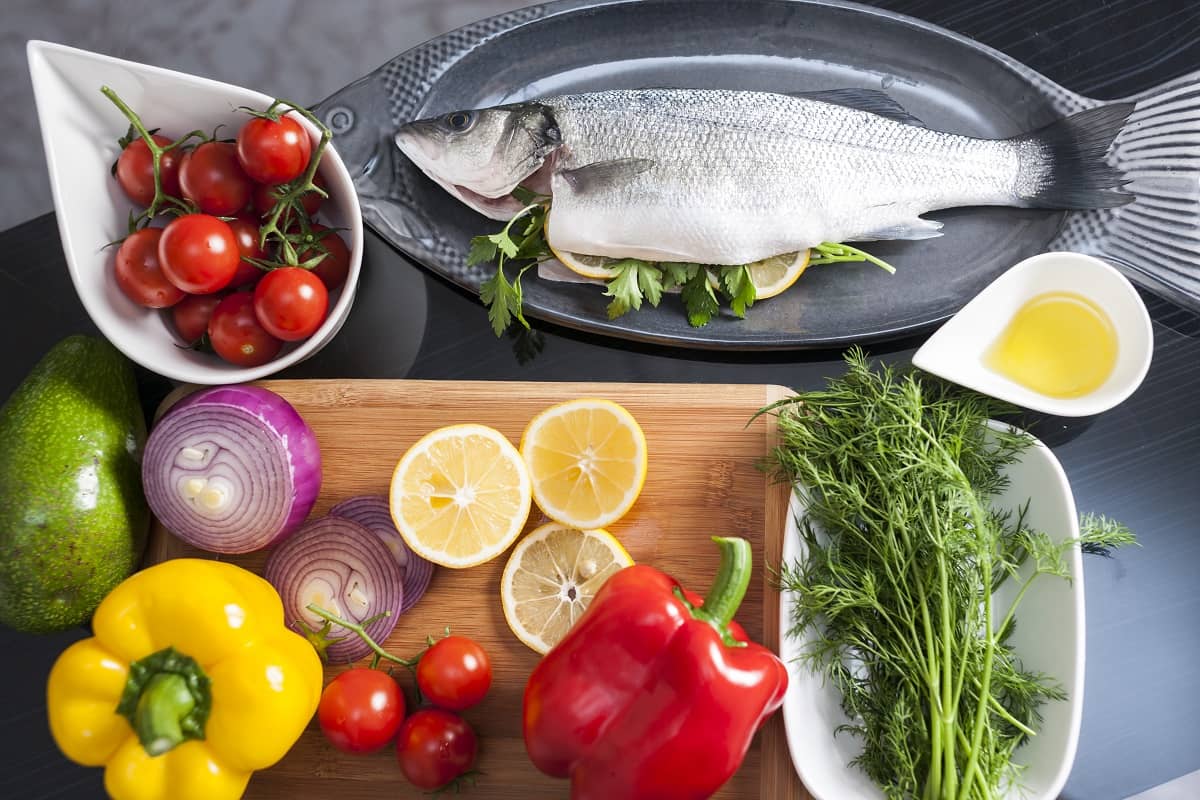 healthy ingredients on a table